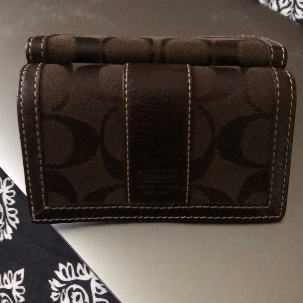 Coach brown wallet